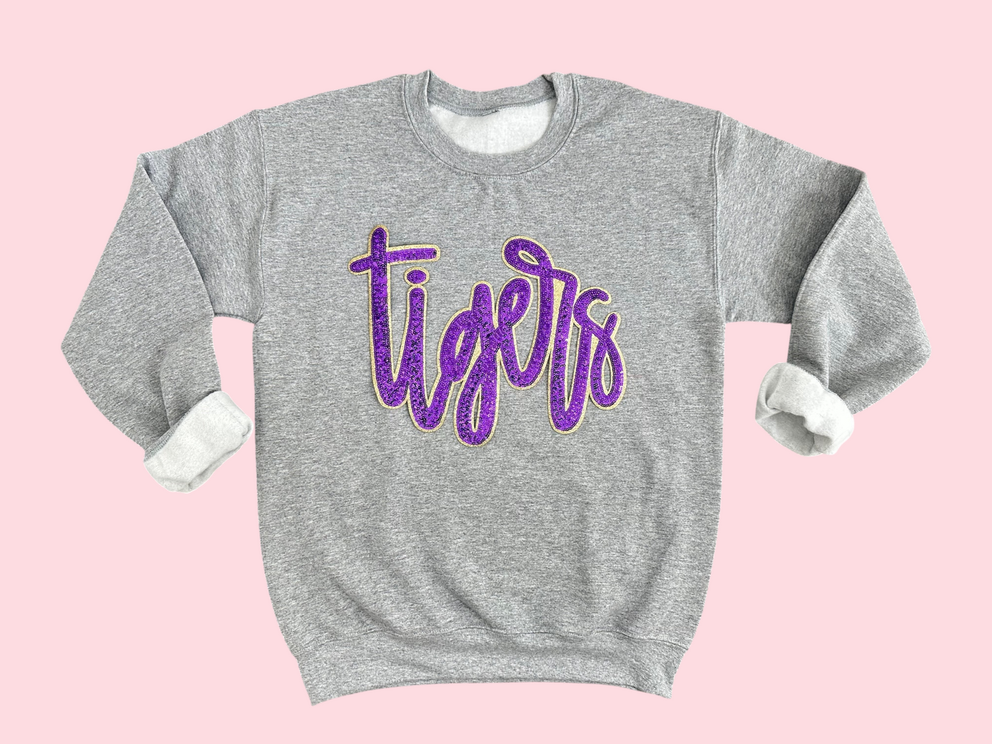 Tigers Sequin Iron On Patch