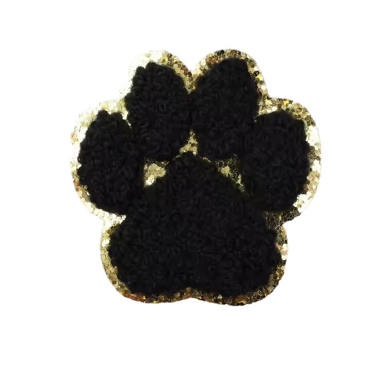 Paw Print Chenille Patch