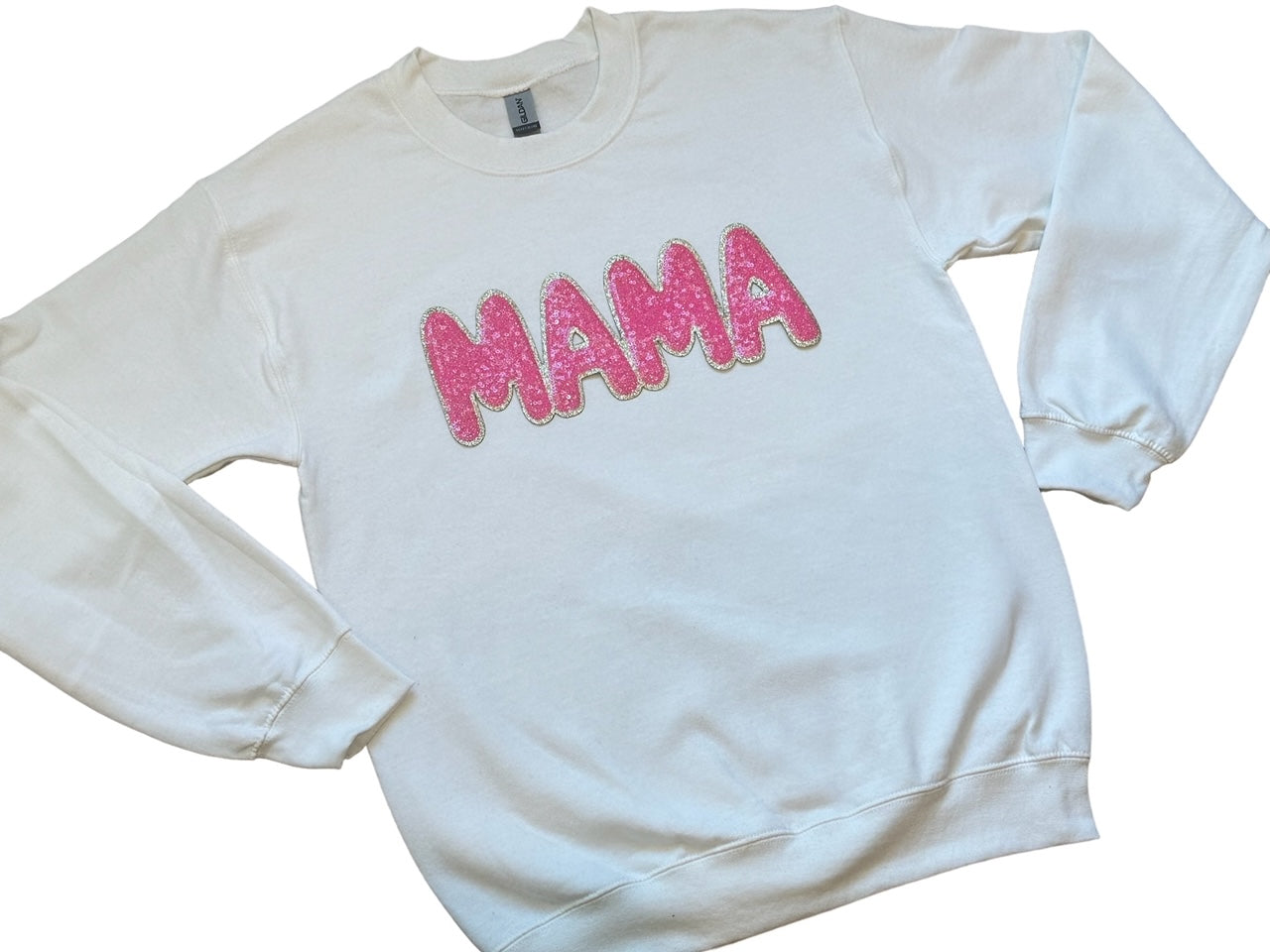 MAMA Large Sequin Chenille Patch