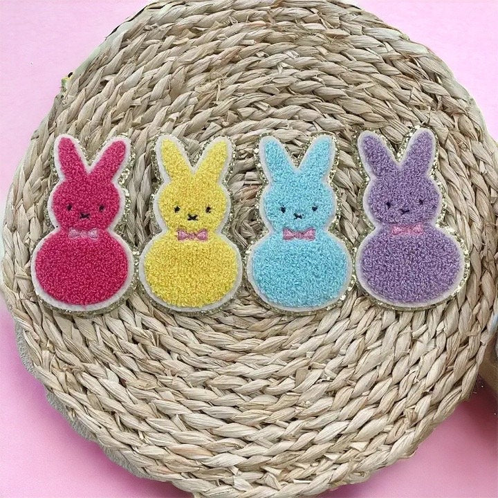 Peeps Chenille Easter Bunny Patch