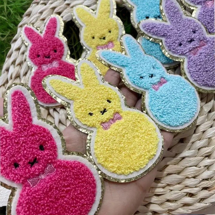 Peeps Chenille Easter Bunny Patch