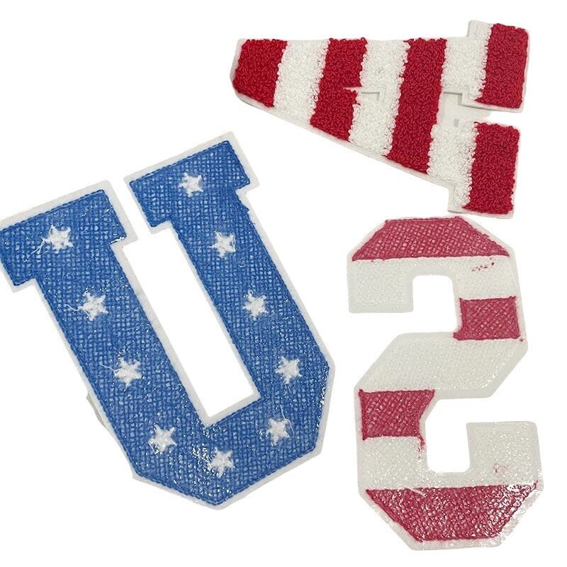 USA Large Chenille Letters
