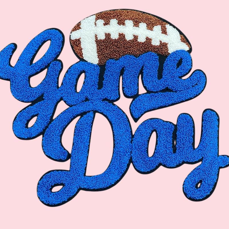 GAME DAY Football Chenille Patch