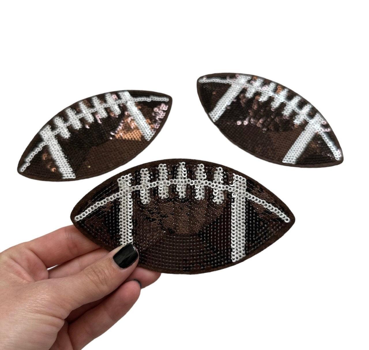 Sequin Football Patch