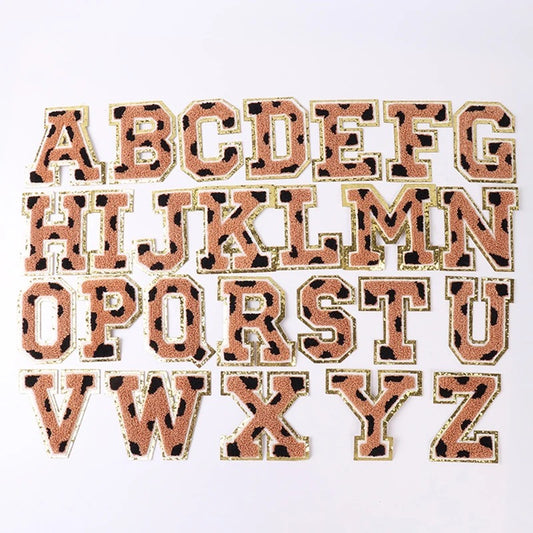 3.12" Leopard Chenille Letters