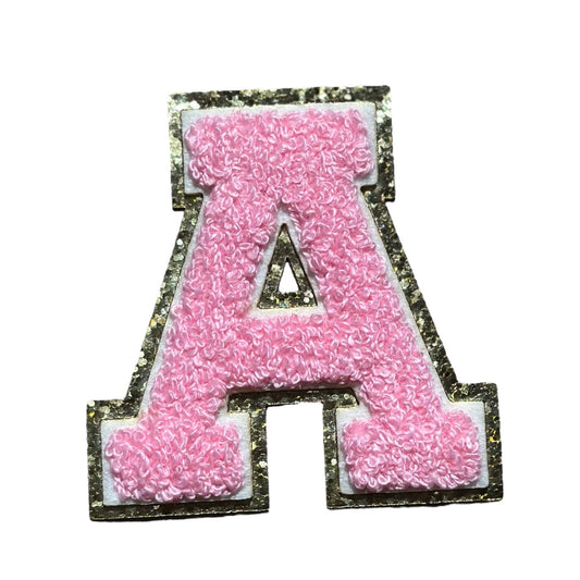 3.12" Light Pink Chenille Letters