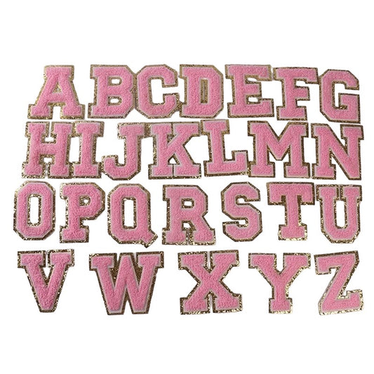 3.12" Light Pink Chenille Letters