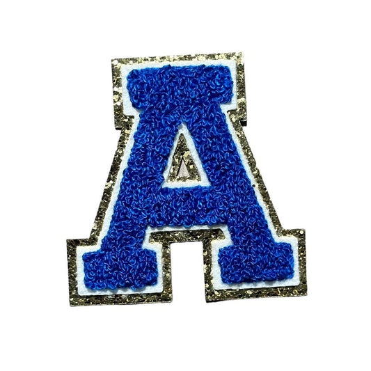 3.12" Royal Blue Chenille Letter Patches