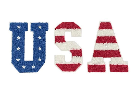 USA Large Chenille Letters