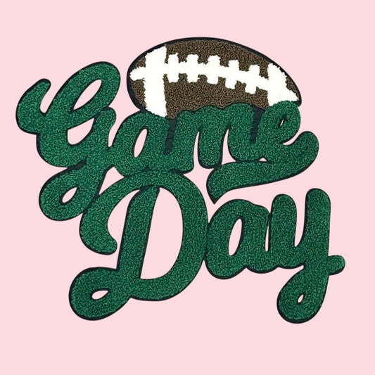 GAME DAY Football Chenille Patch