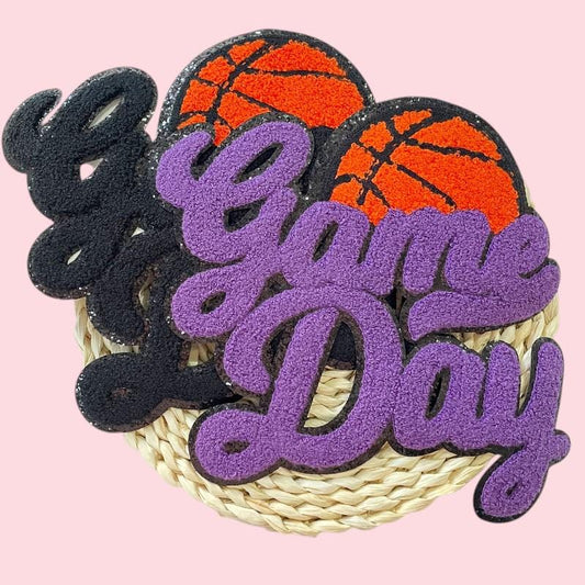 GAME DAY Basketball Chenille Patch
