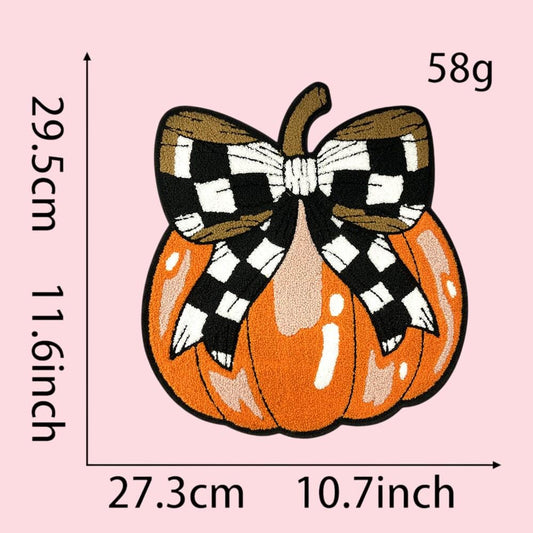 Halloween Iron On Patches, Sequin Chenille Halloween Fall Patches