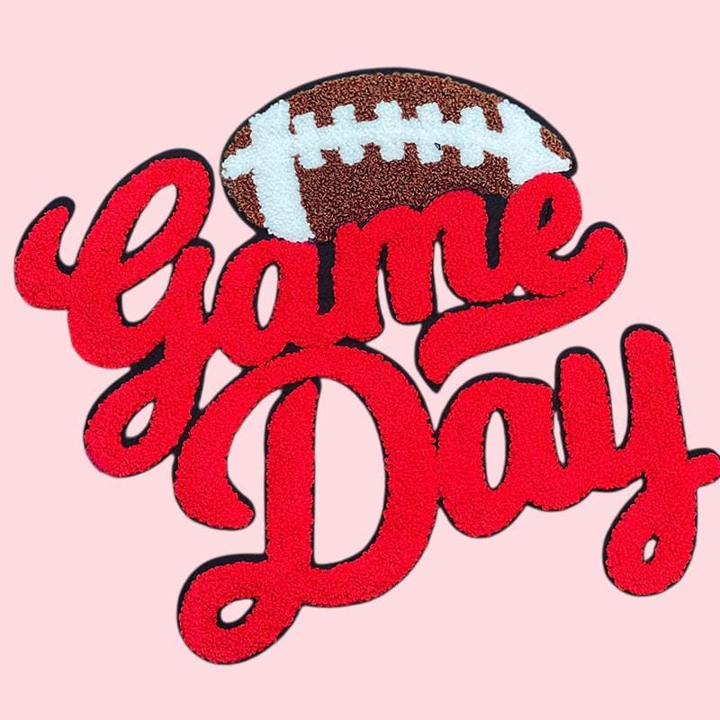 GAME DAY Football Chenille Patch