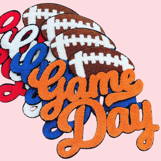 GAME DAY Football Chenille Patch