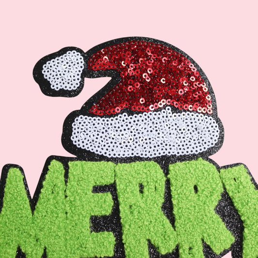 Merry Grinchmas Chenille Patch