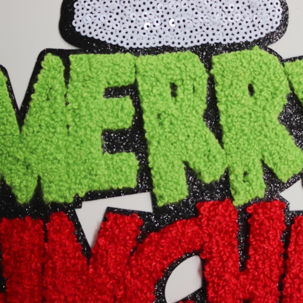 Merry Grinchmas Chenille Patch