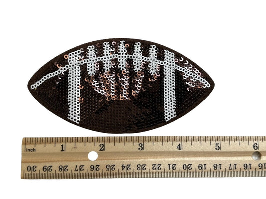 Sequin Football Patch