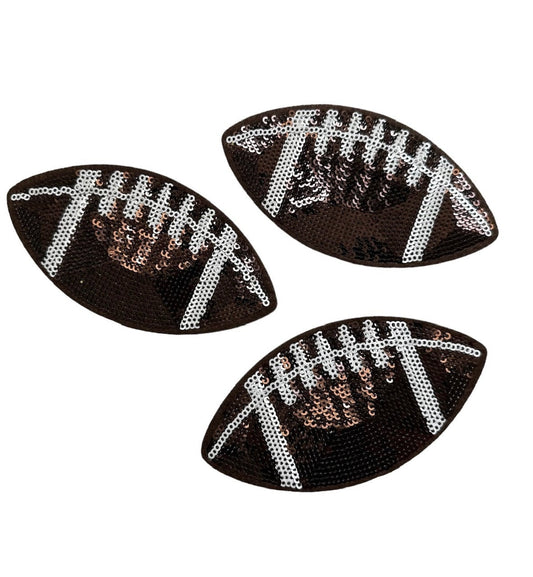 Sequin Football Patch