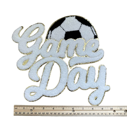 Soccer Game Day Chenille Patch