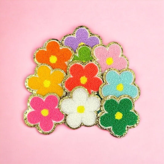 Daisy Flower Chenille Patch