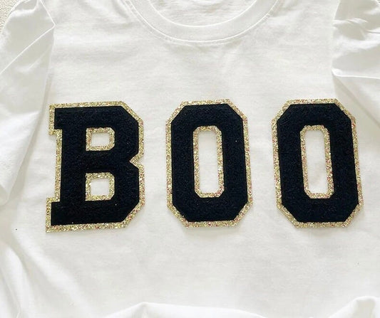 BOO Large Chenille Letter Set