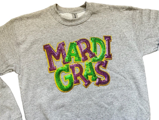 Mardi Gras Sequin Patch
